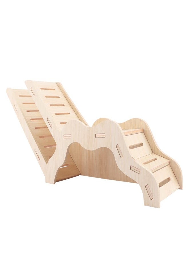 kcrygogo Large Size Syrian Hamster Explorer Set - Snap-Together Wooden Burrow with Panoramic Window,Natural Chew-Safe Design Decorative Landscaping Digging Peeping Hide Underground Fun for Cage Enrichment - Image 1